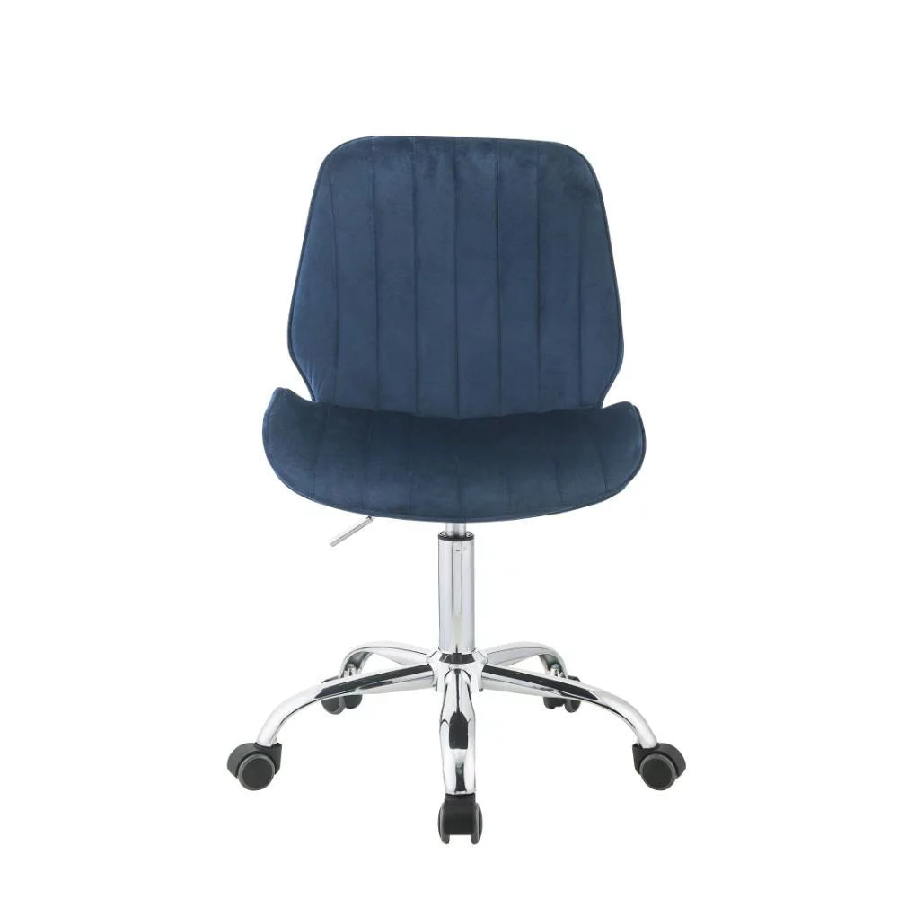Twilight Blue Velvet Office Chair B918