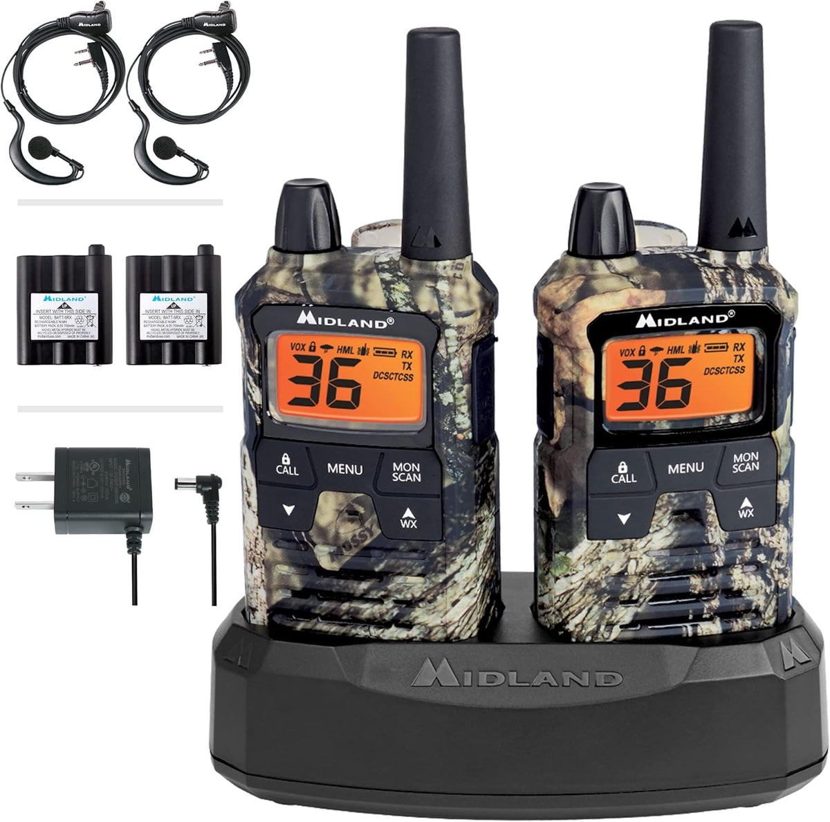 Camo Two Way Radio with NOAA Weather Scan K944