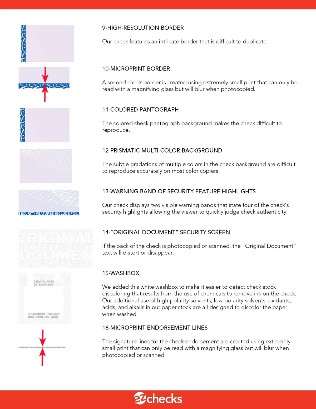 500 Sheets Blue/Maroon Hologram Business Checks N844