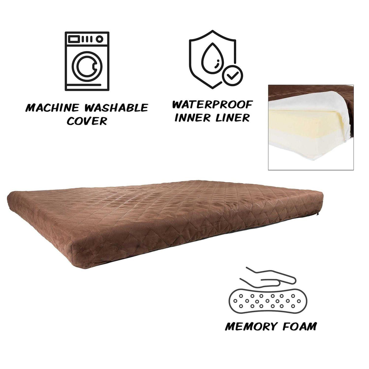 Waterproof Indoor/Outdoor Memory Foam Pet Bed L79082