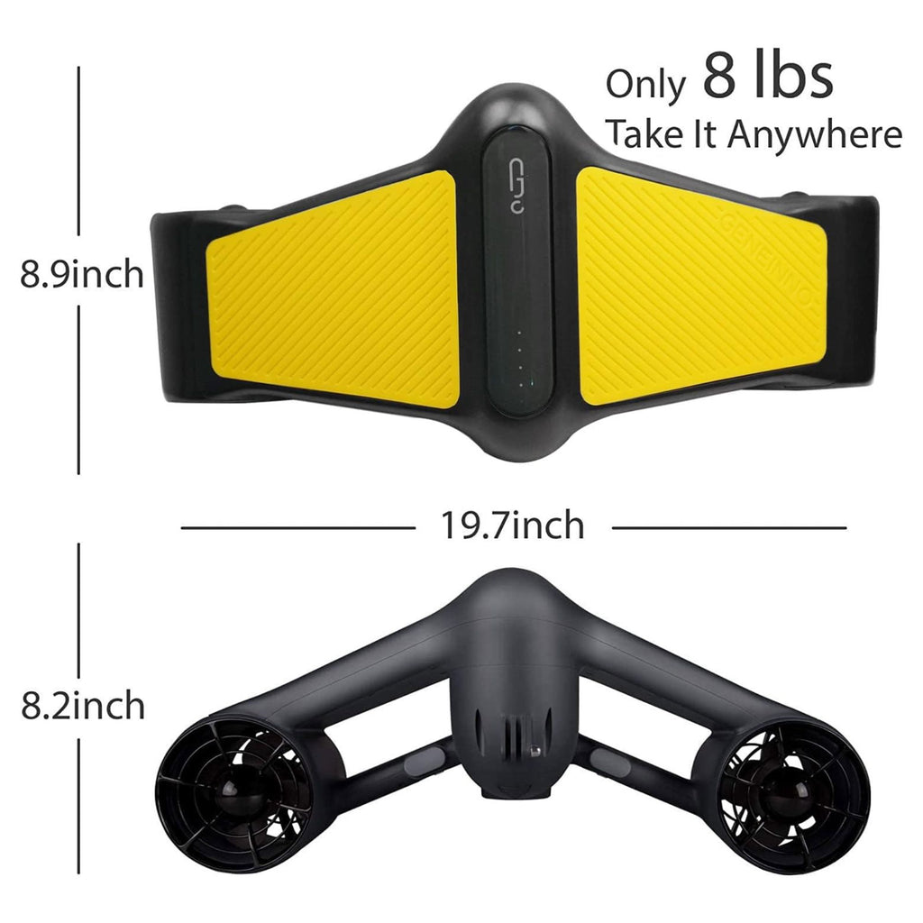 Yellow Dual Propellers Underwater Scooter V2768