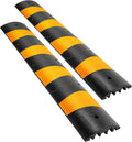 2pcs 6 Feet Rubber Driveway Modular Heavy Duty Speed Bump T725503