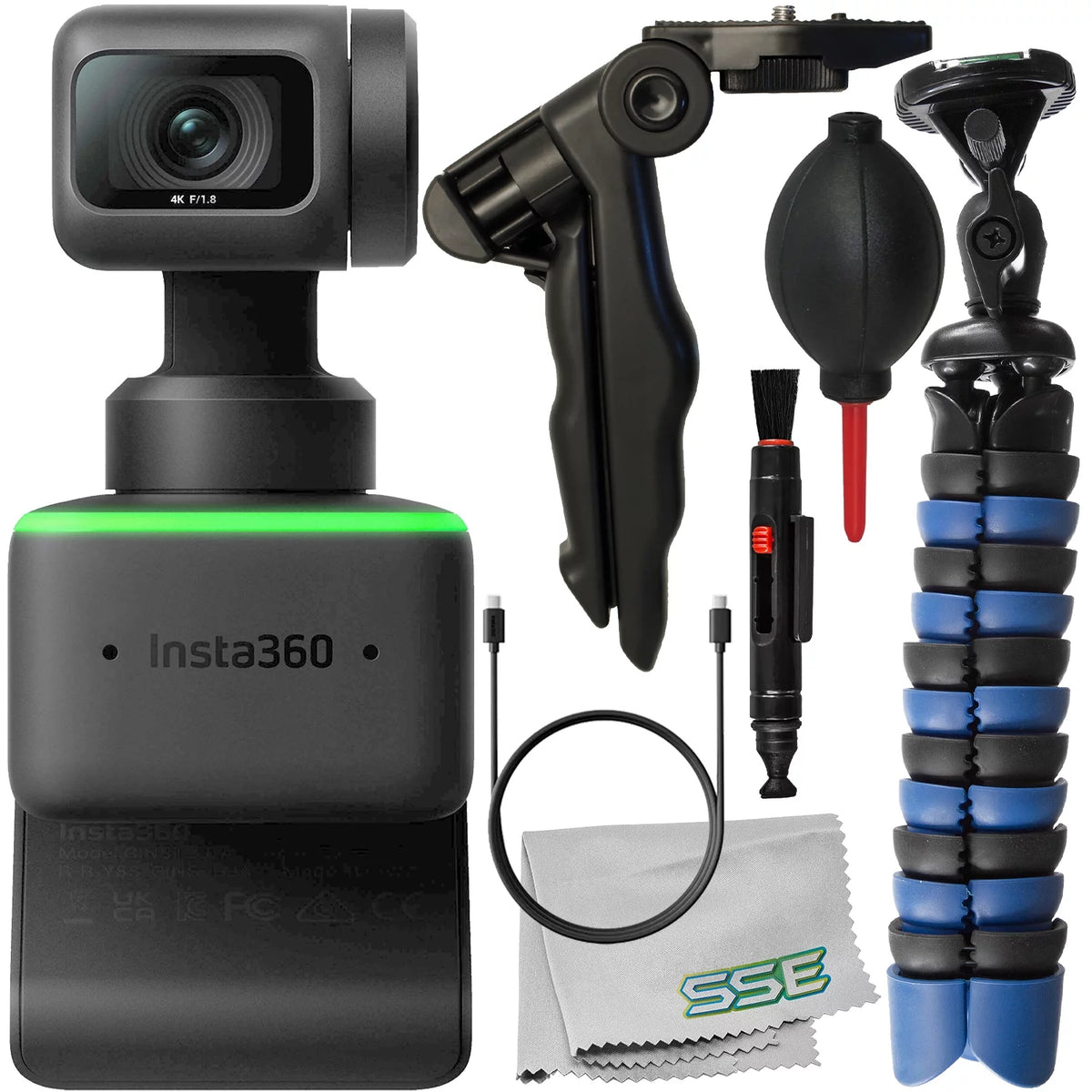 4K AI Webcam Tripod Bundle I20448
