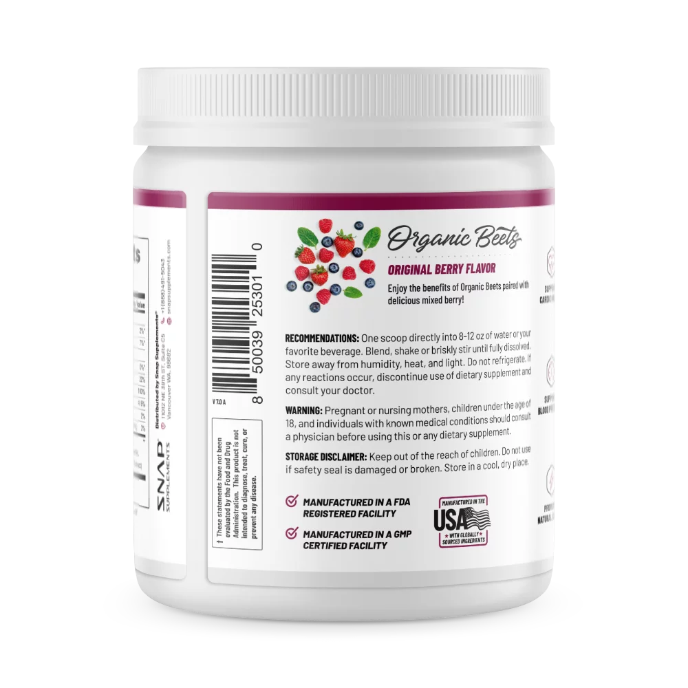 Organic Mixed Berry Beet Root Powder with Amino Acids 250g F27562