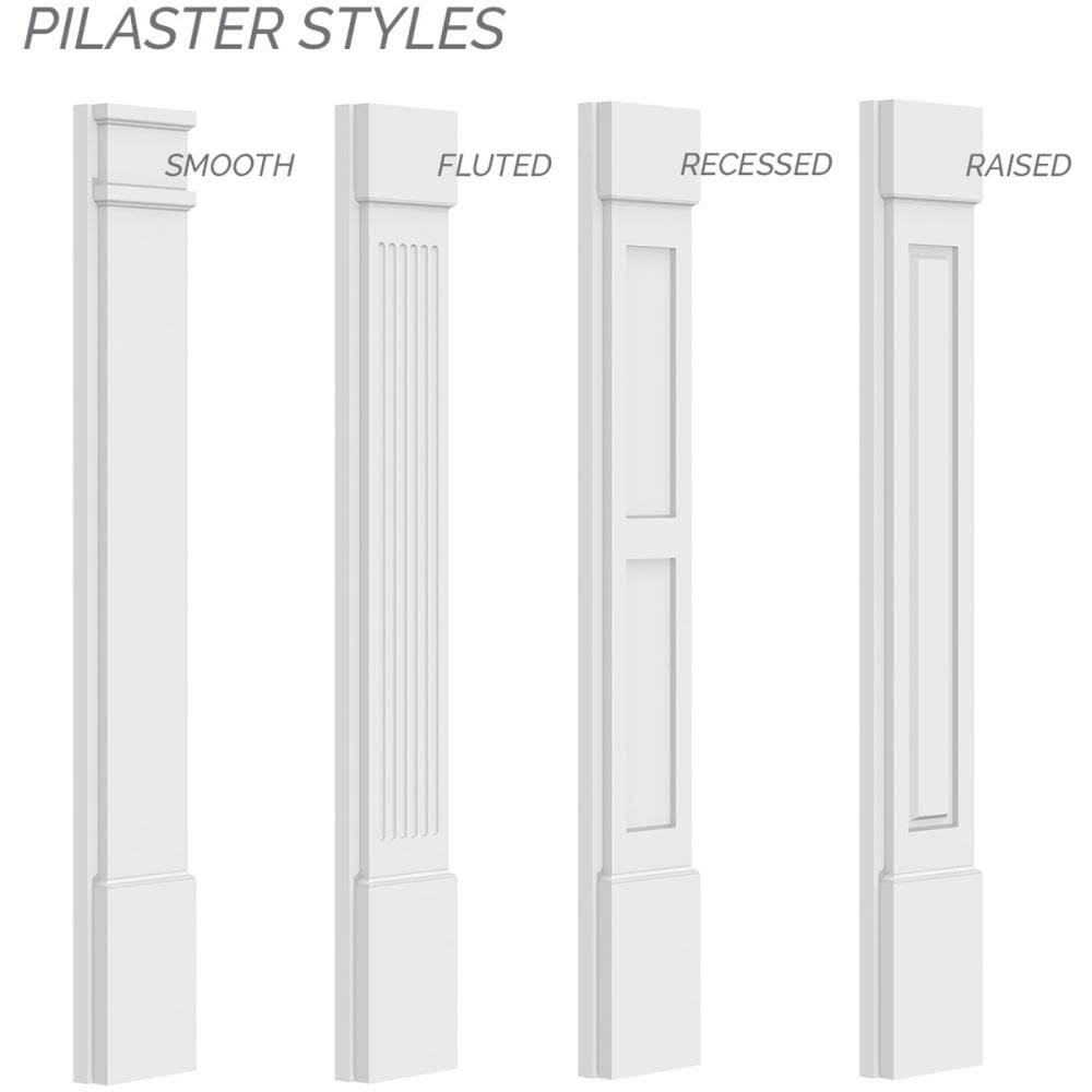 Plain PVC Pilaster (Pair) T53661