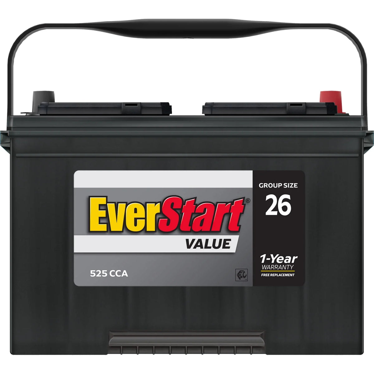 Lead Acid Automotive Battery Group Size 26 12 Volt 525 CCA S755420