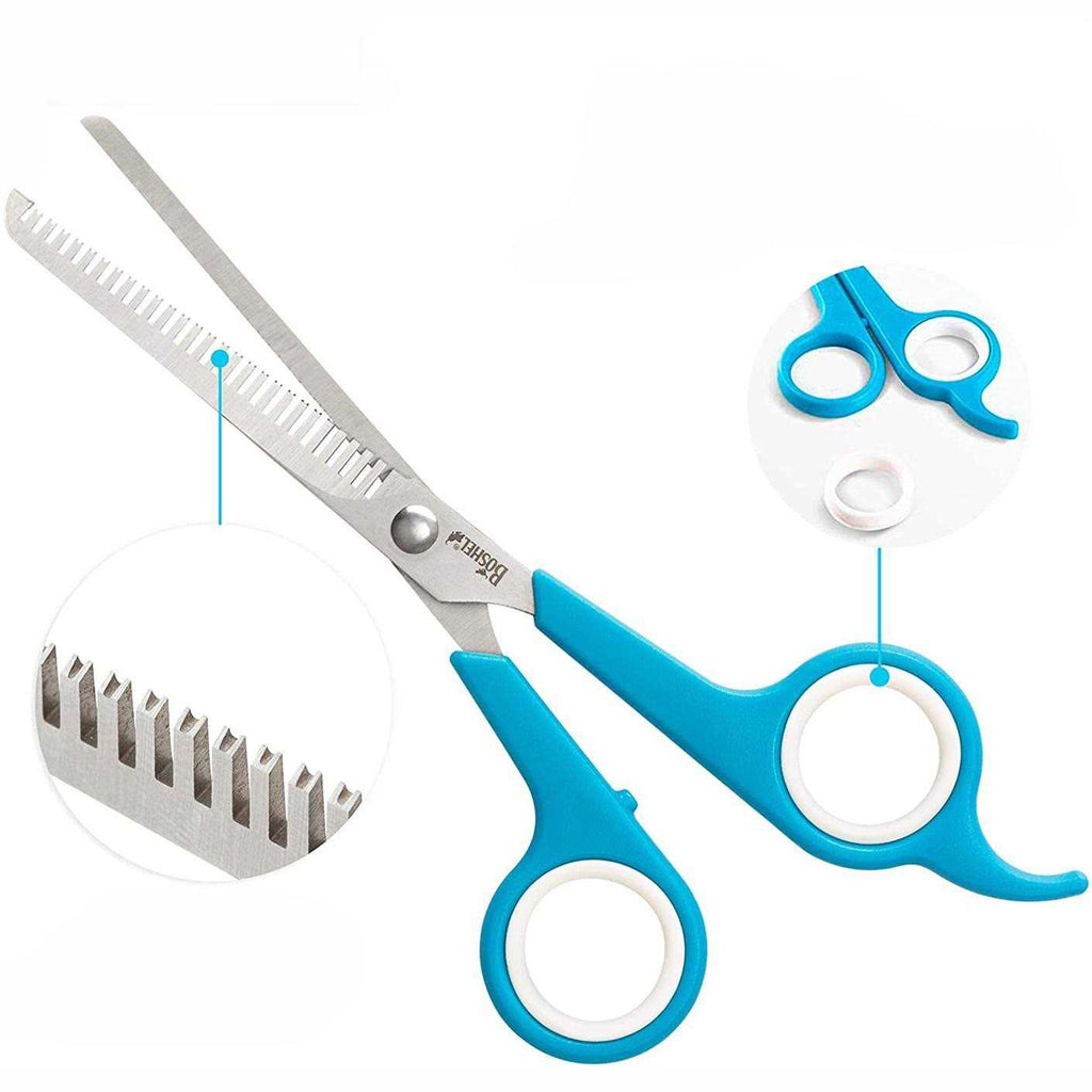 7 inch Straight Dog Thinning Shears with Rounded Tips A46715