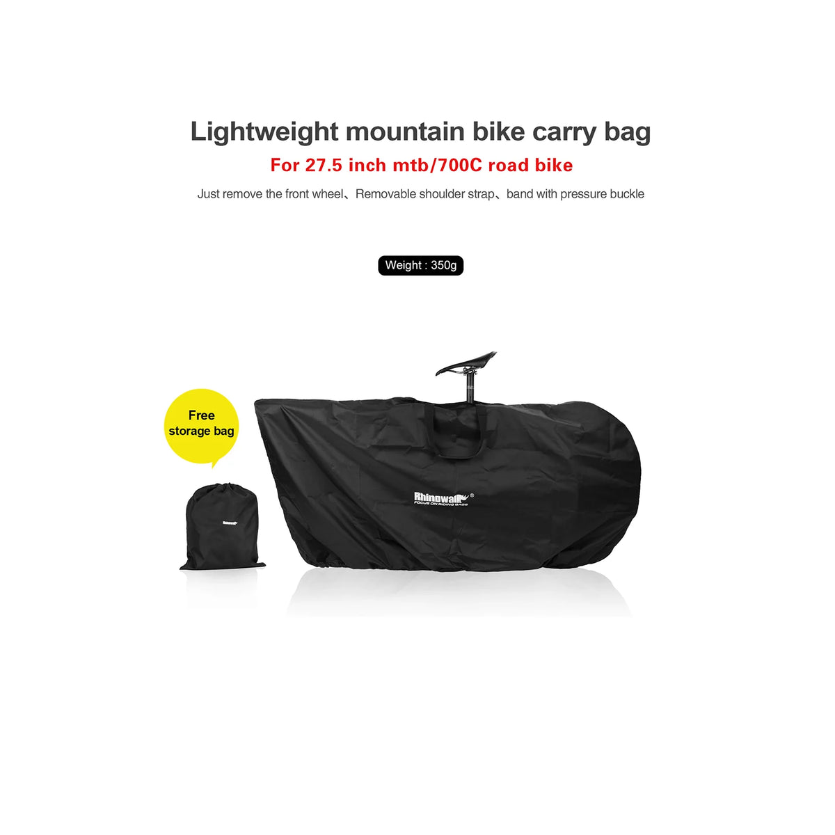 26-27.5 Inch Portable Mountain Bike Carry Bag I13640