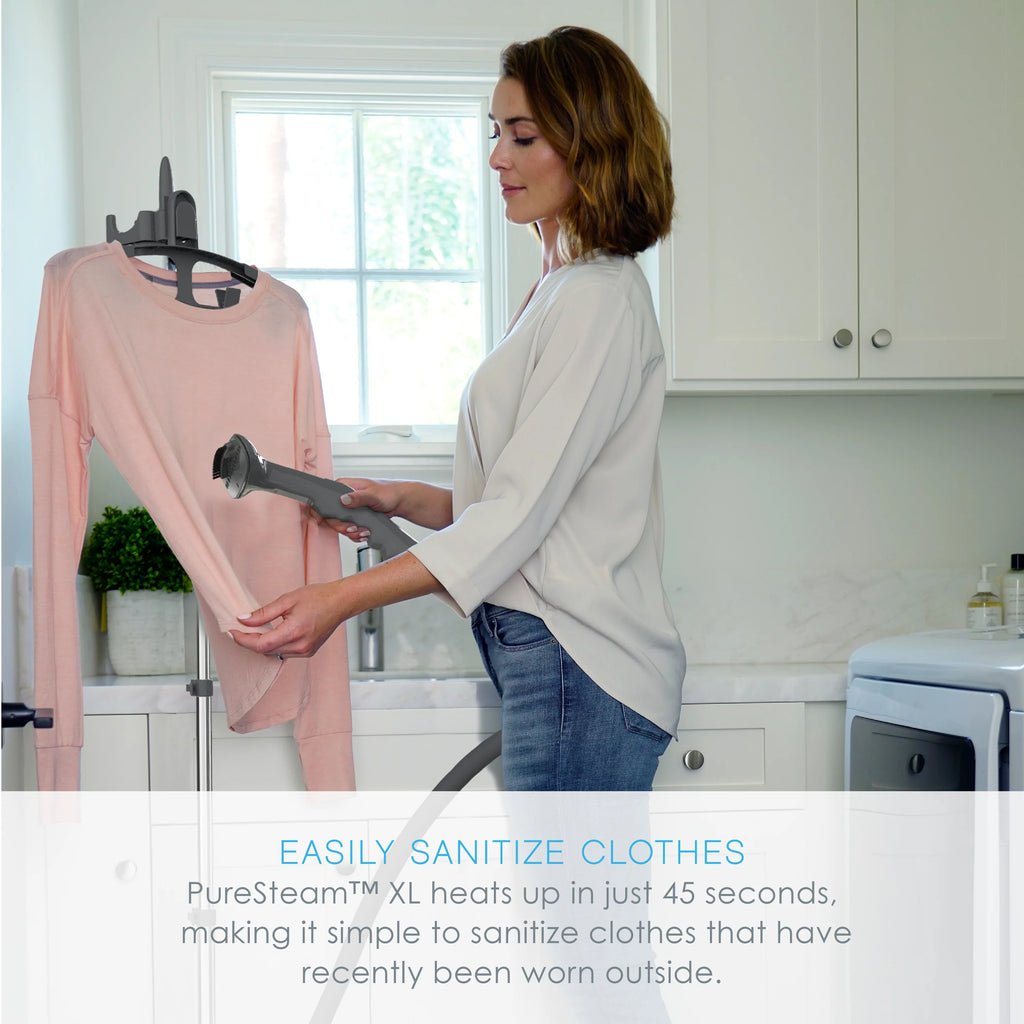 Standing Steamer with Garment Hanger and Fabric Brush S2601