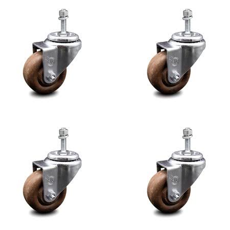 3 inch High Temp Glass Filled Nylon Swivel Caster Set P643