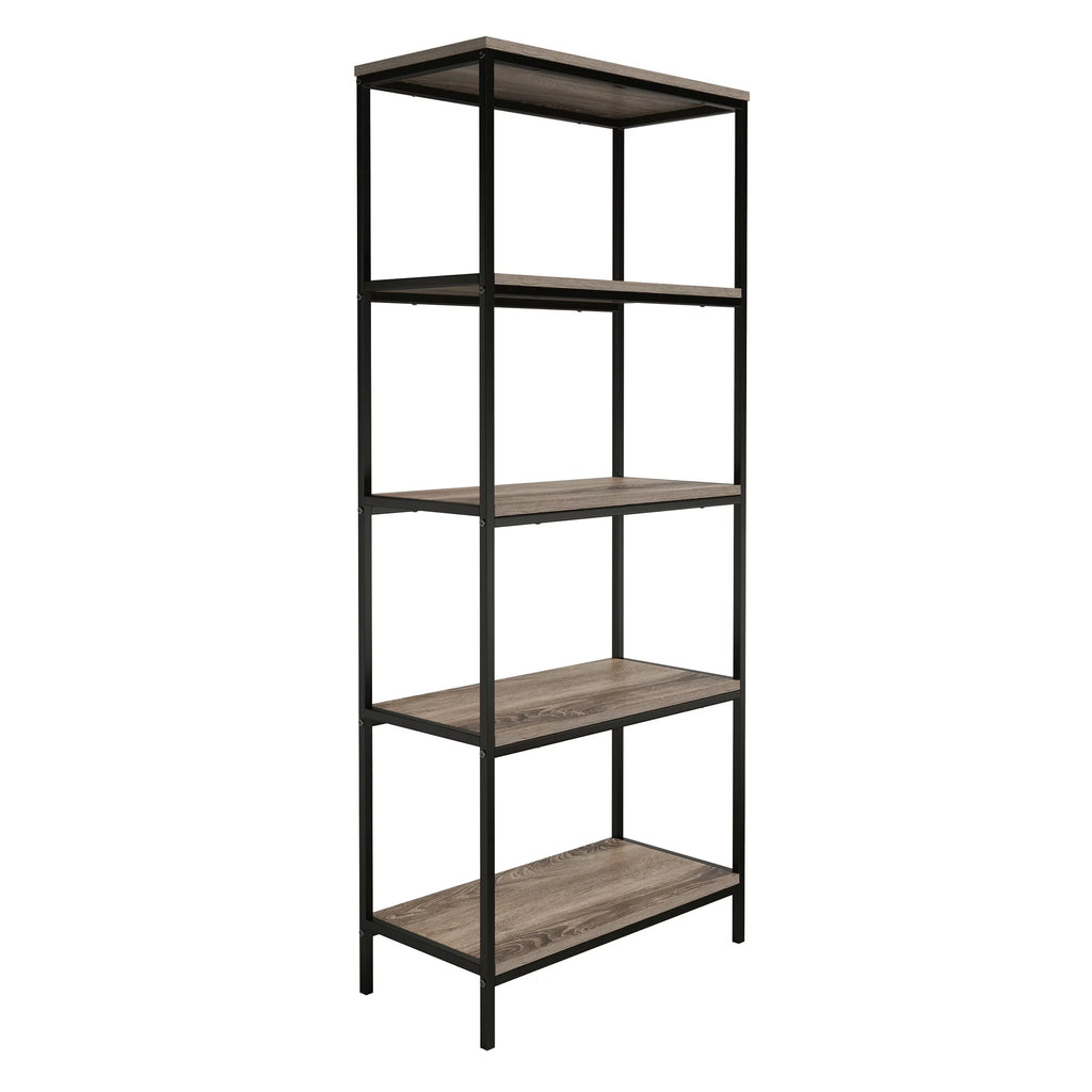 5 Tier Black Bookcase H549087