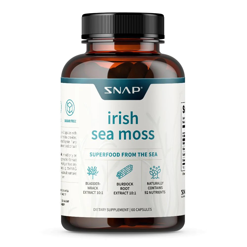 Sea Moss Capsules with Bladderwrack, Burdock Root & Iodine (60 Capsules) G90658