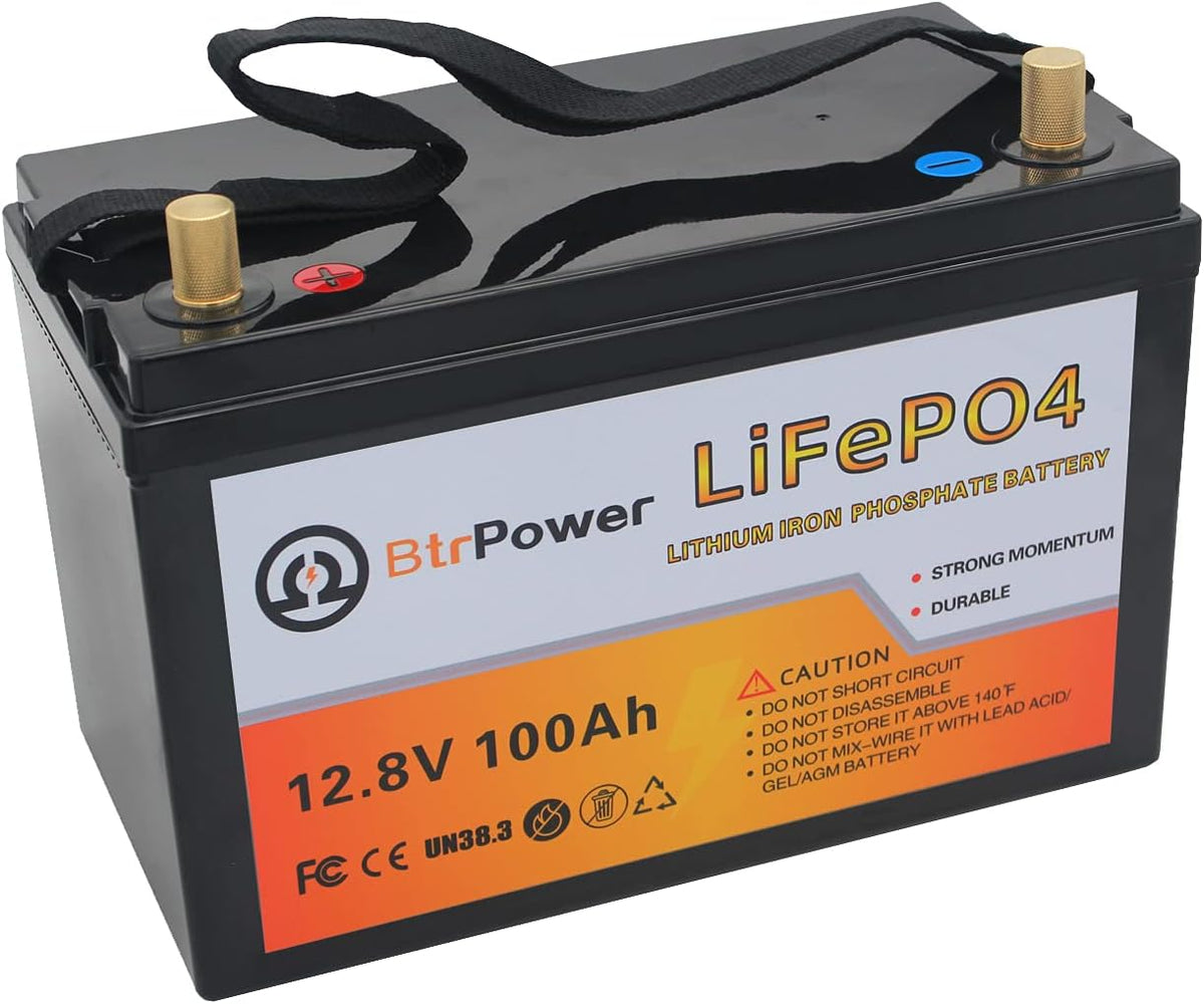 12V 100Ah LiFePO4 Battery with Built-in 100AH BMS, 7000 Cycles P38021