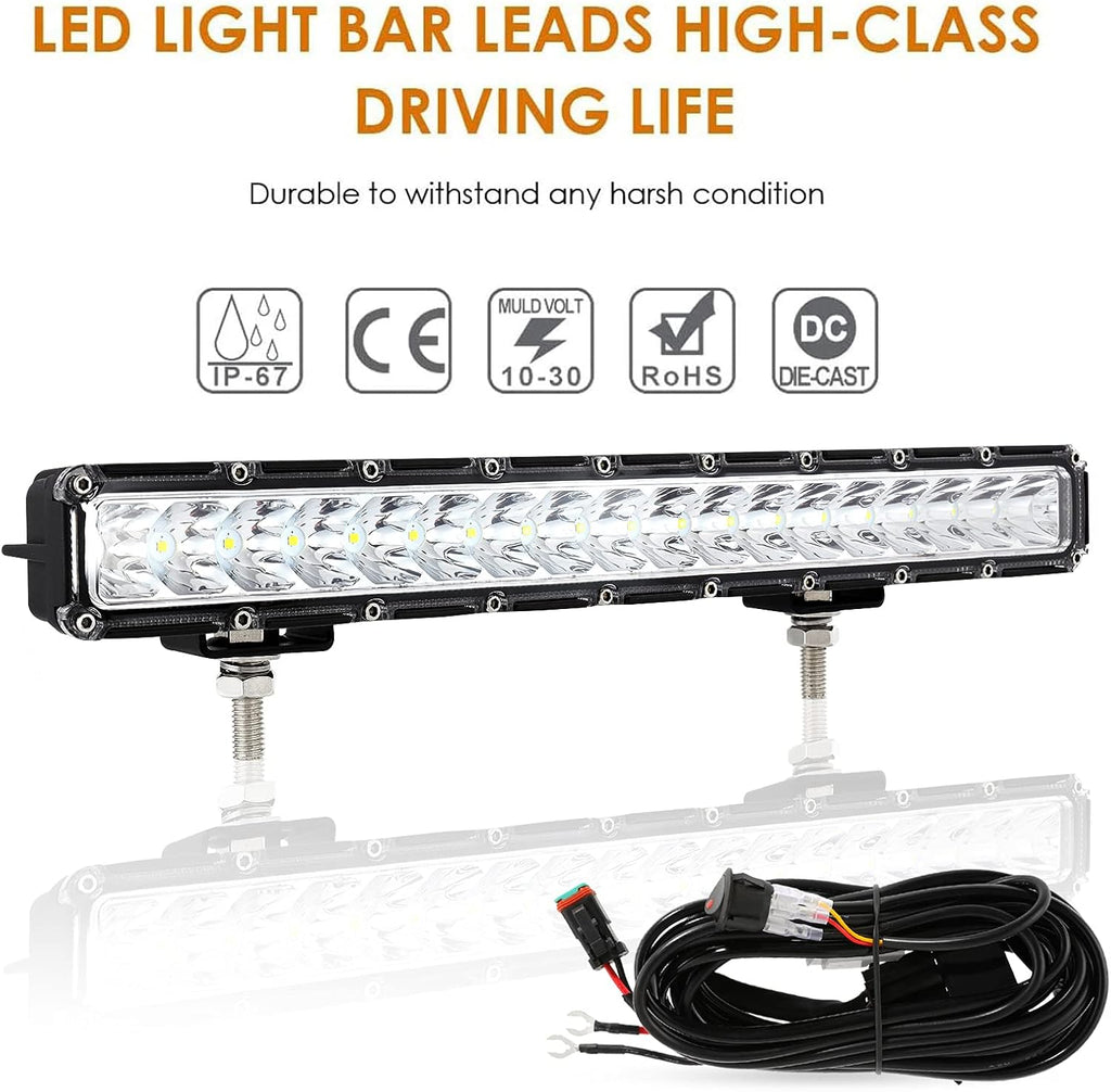 14 Inch 60W Single Row LED Light Bar P80110