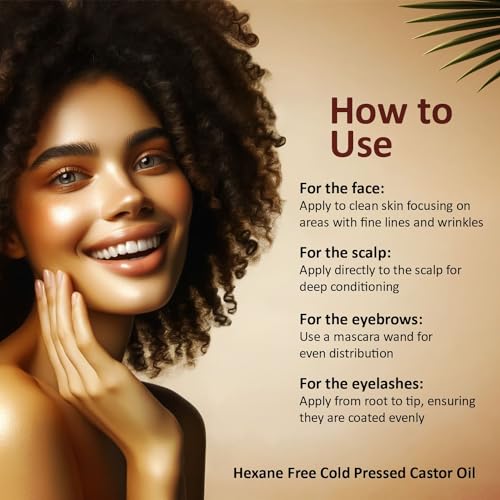 16 fl oz Cold Pressed Castor Oil in Glass Bottle C850311