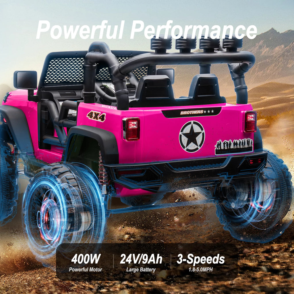 24V 2-Seater Ride on Toy Truck with Remote W77167