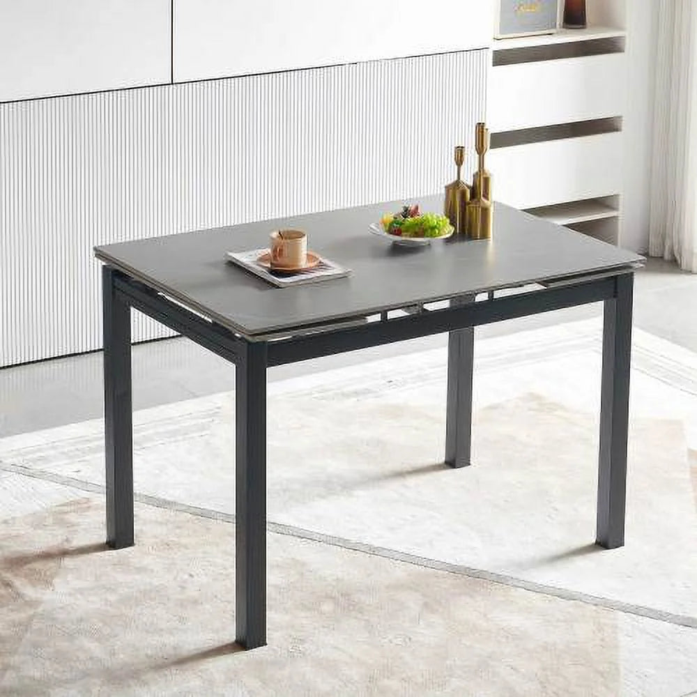Grey Ceramic Expandable Dining Table O432