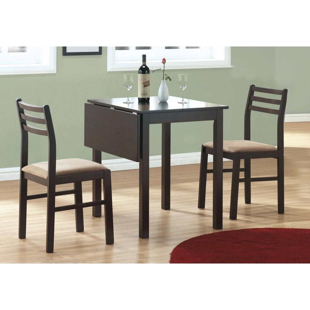 Cappuccino 3 Piece Drop Leaf Dining Set B938