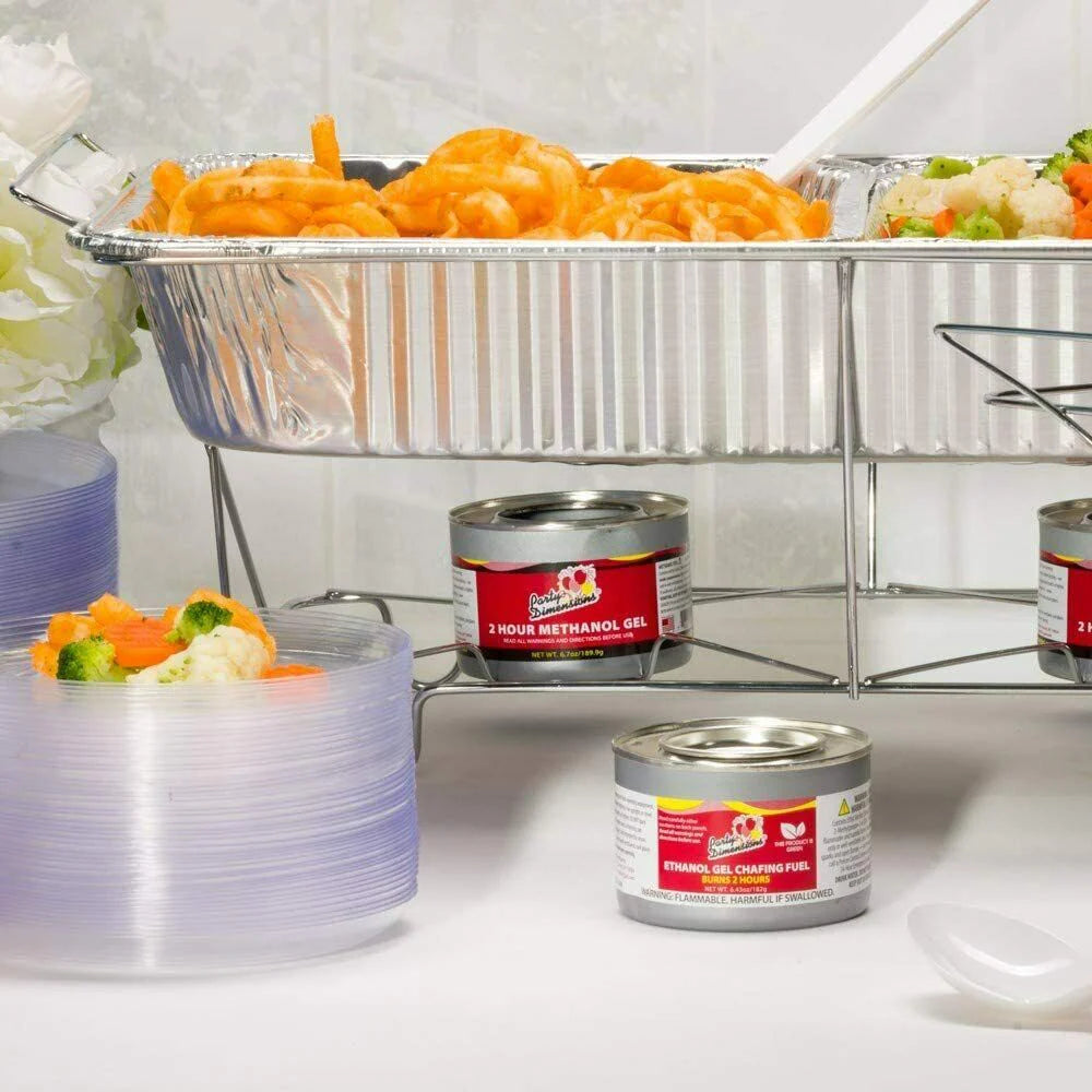 24 PC Disposable Aluminum Chafing Dish Set W879785