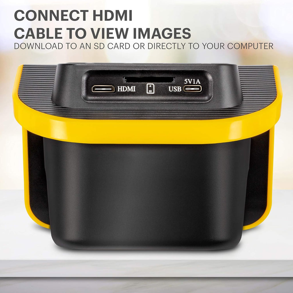 Film and Slide Scanner with 5" LCD Screen, Convert Color & B&W Negatives & Slides 35mm, 126, 110 Film to 22MP JPEG Digital Photos P506286