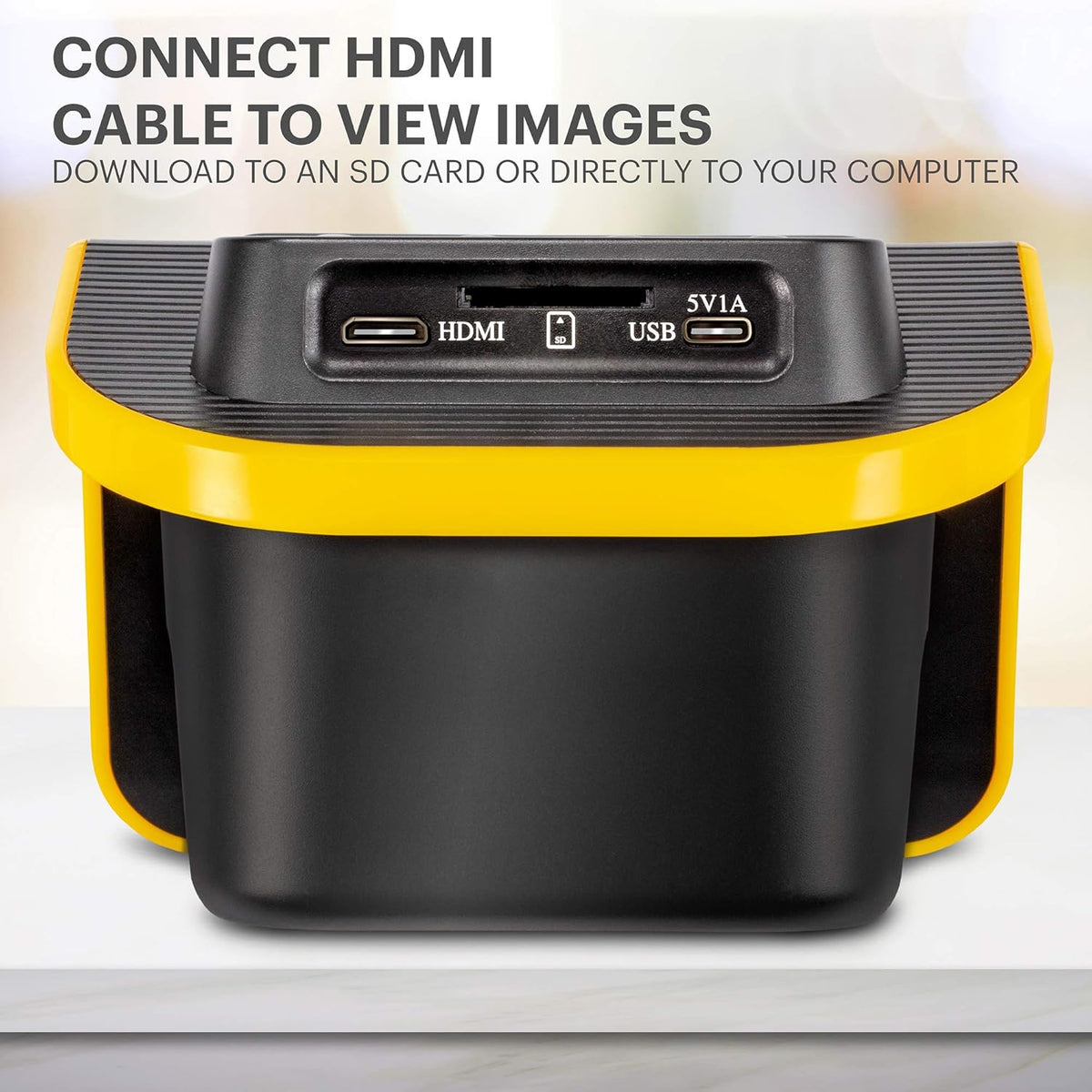 Film and Slide Scanner with 5" LCD Screen, Convert Color & B&W Negatives & Slides 35mm, 126, 110 Film to 22MP JPEG Digital Photos P506286