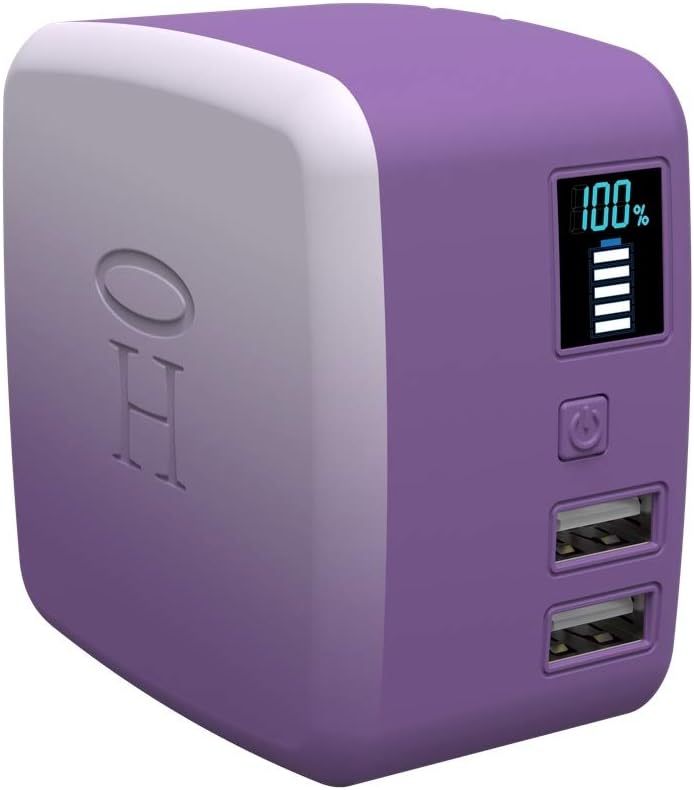 Blush Pink Portable Phone Charger Power Bank 10,000mAh Dual USB Pack of 2 Z208
