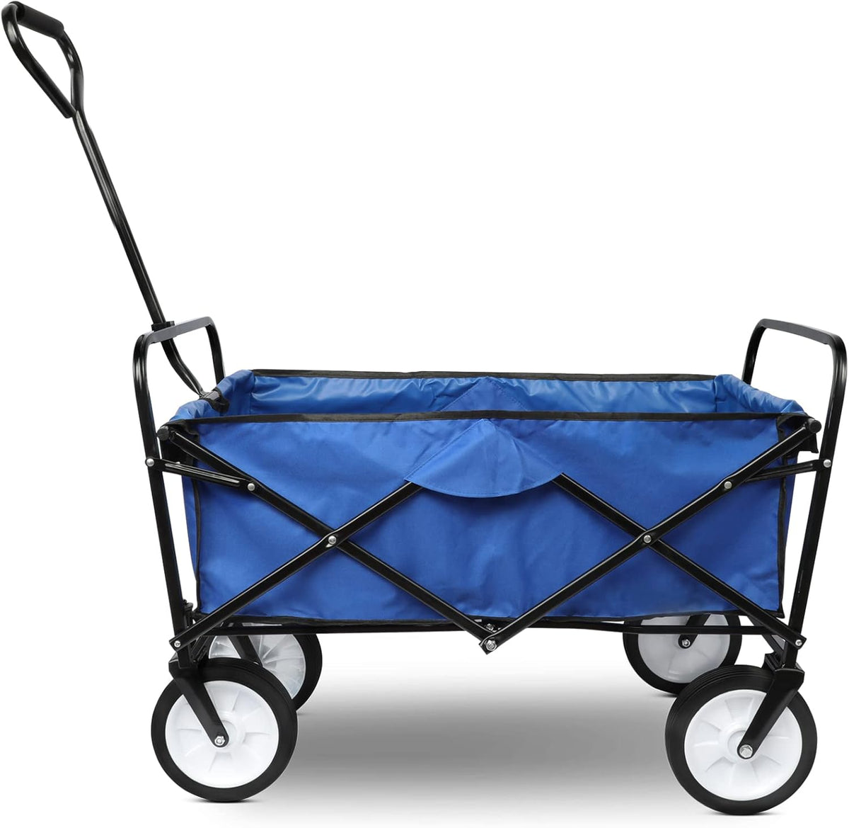 Blue Collapsible Folding Wagon Cart with Wheels N214722