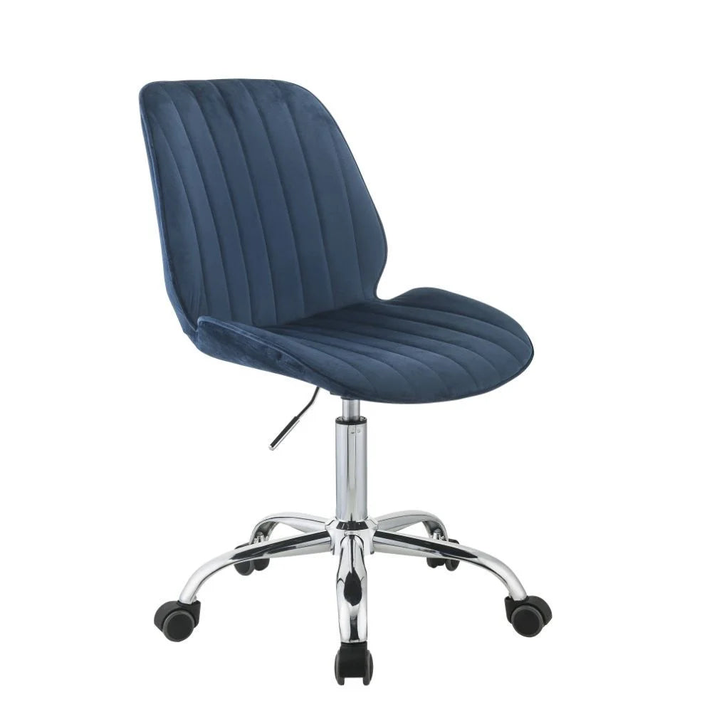 Twilight Blue Velvet Office Chair B918