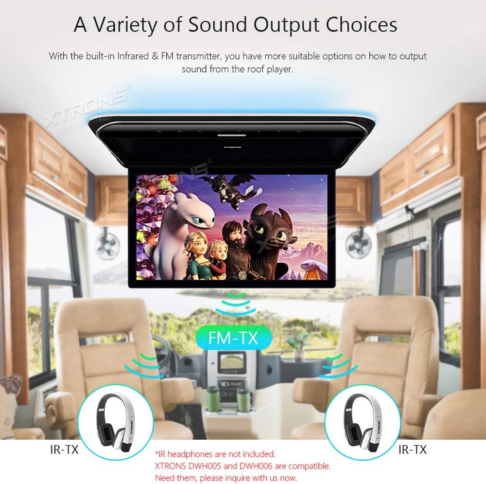 19.5 Inch Car Overhead Monitor with HDMI, USB, AV Input L42377