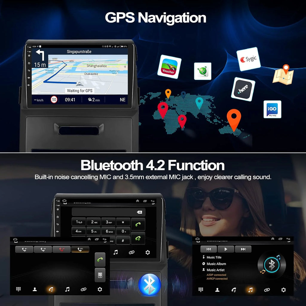 Android 13 9 Inch Touchscreen Car Stereo Radio with Backup Camera K847578
