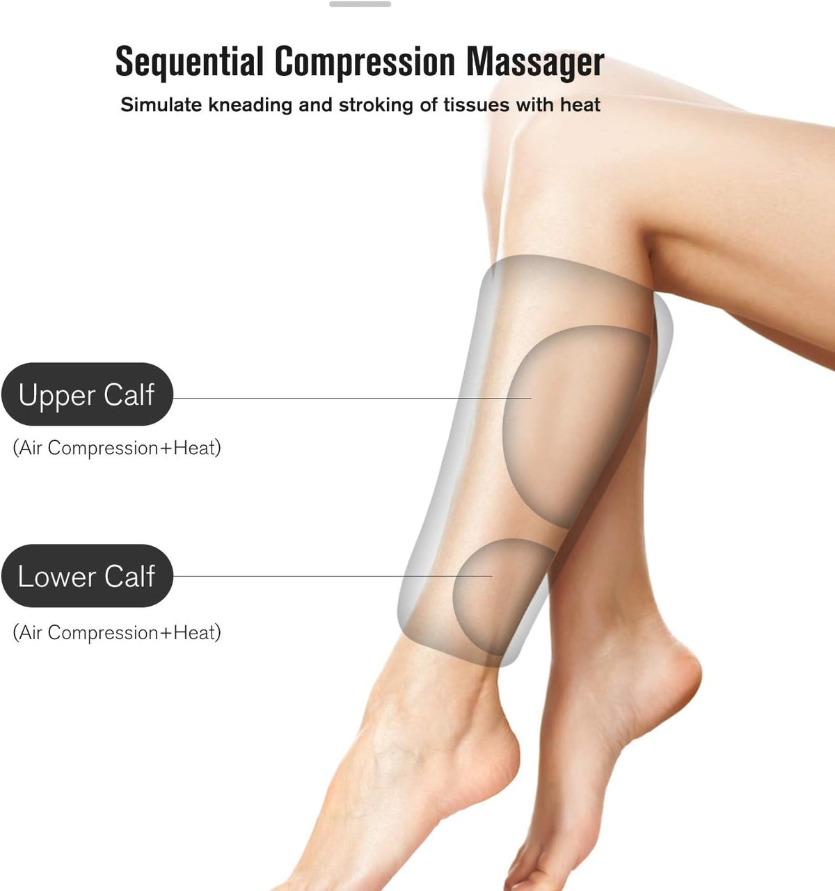 Leg Massager with Heat 3 Modes 3 Intensities E3893