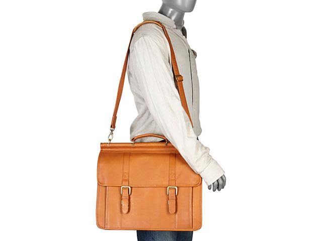 Leather Laptop Briefcase Q55014