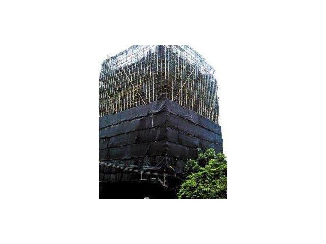 Fire Retardant Vertical Debris Safety Netting, Black B409