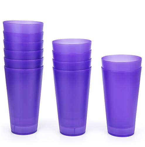 32 oz Plastic Tumblers Set of 6, Assorted Colors I663104