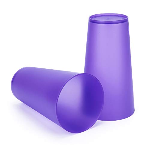 32 oz Plastic Tumblers Set of 6, Assorted Colors I663104