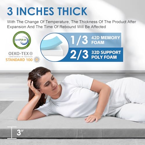 Memory Foam Camping Mattress with Waterproof Cover & Travel Bag T83114