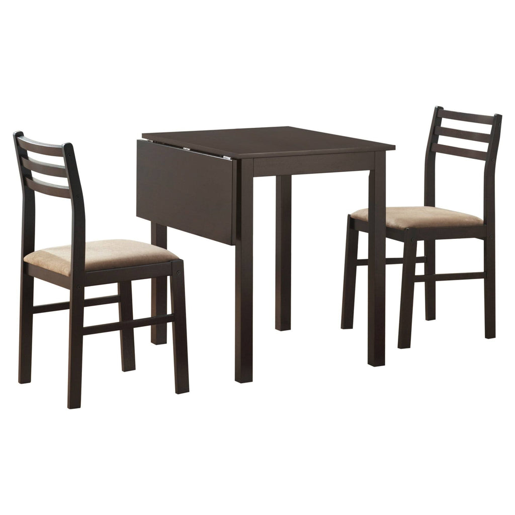Cappuccino 3 Piece Drop Leaf Dining Set B938