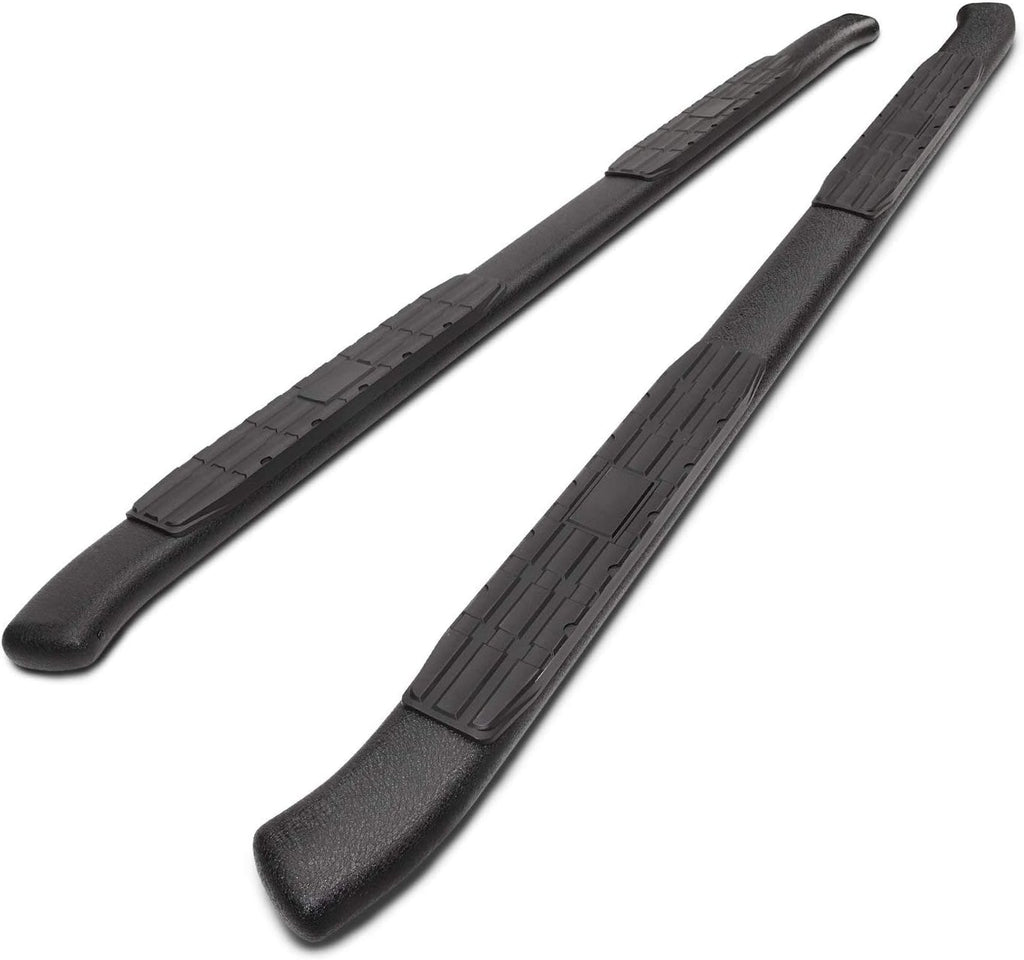 Black 2Pcs Oval Bend Side Steps N20268