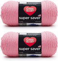 Red Heart Super Saver 2-Pack Perfect Pink 7 oz Each Skein G805