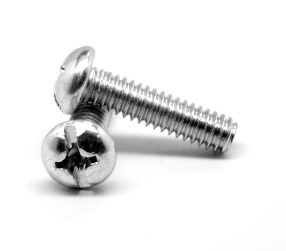 #12-24 x 3/8 Coarse Thread Machine Screw Pan Head Zinc Plated N597049