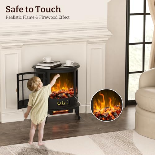 16 inch Electric Fireplace Heater Stove U850