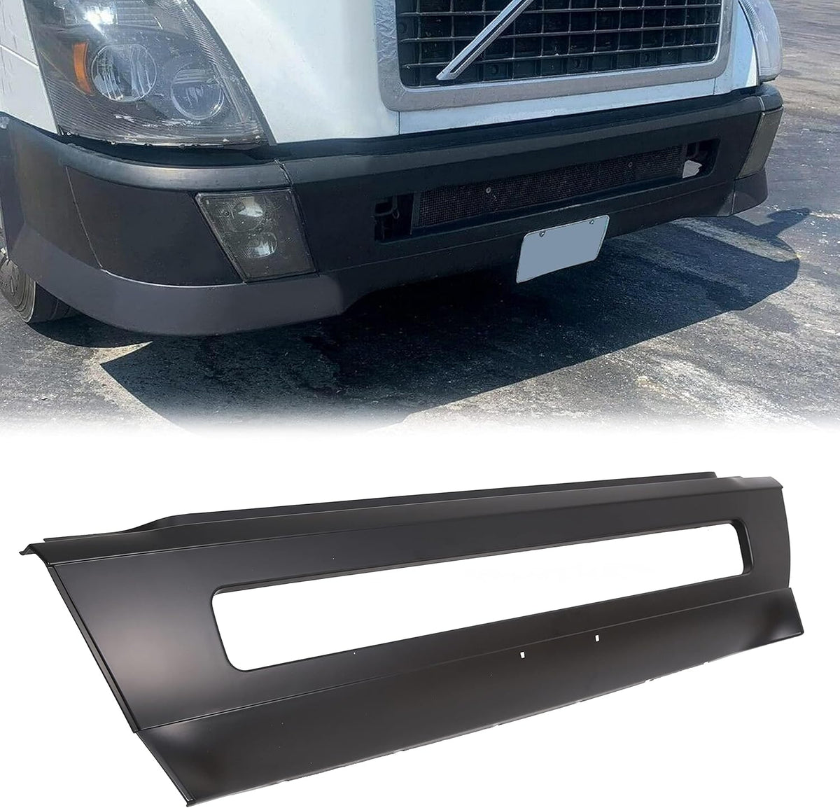 Black Front Truck Bumper Center Cover A2097
