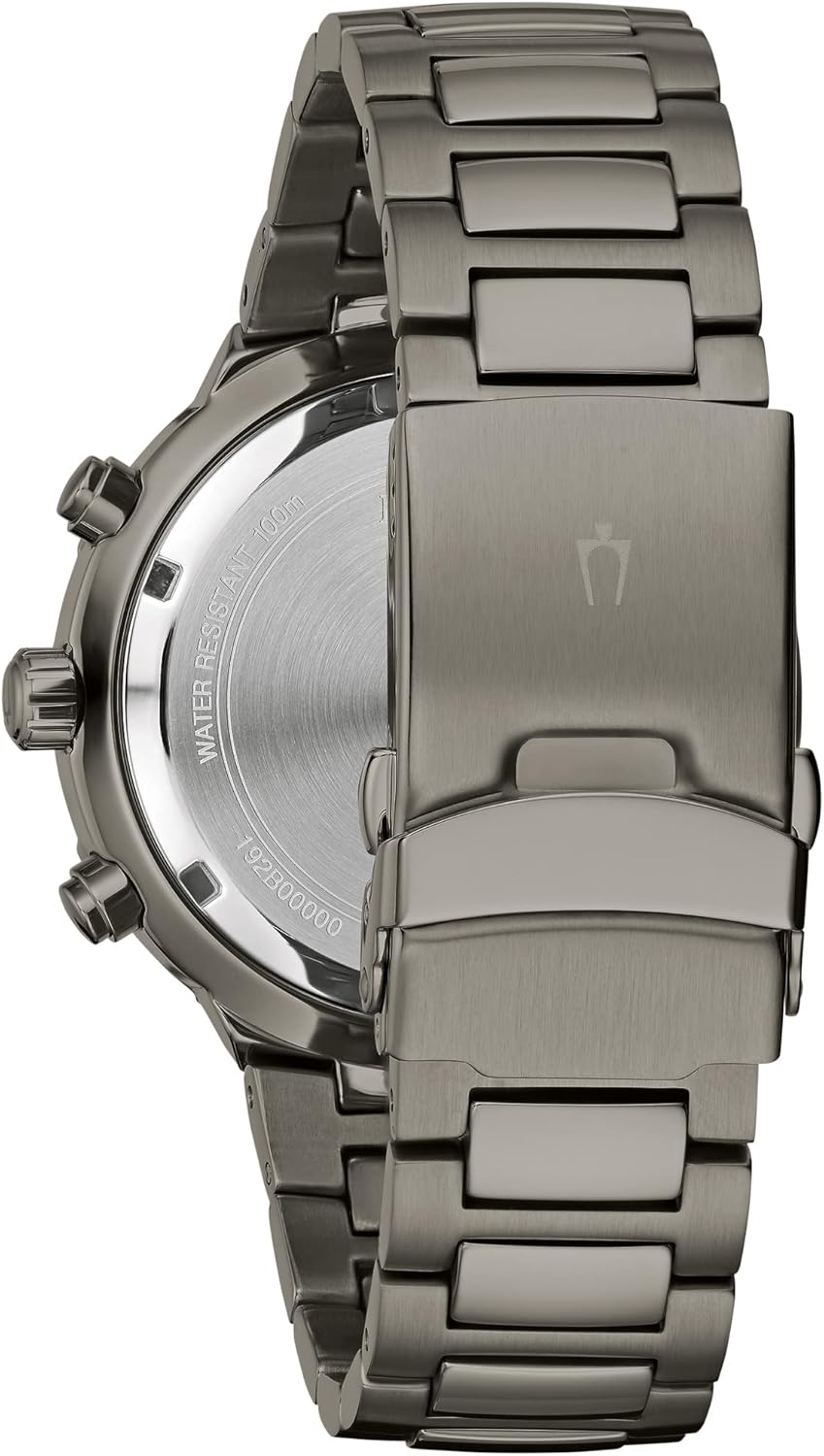 Black Ion Plated Stainless Steel Chronograph Quartz Watch F322416