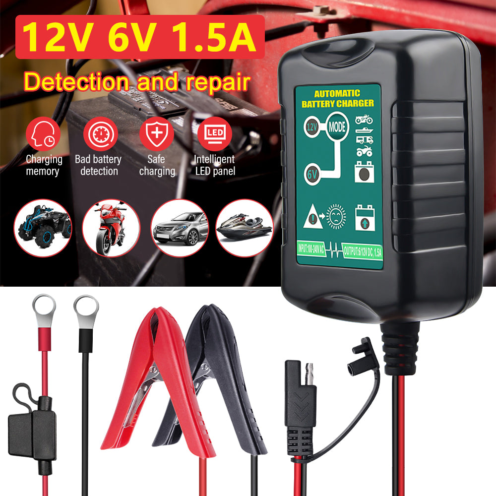 6V 12V Automatic Battery Charger Maintainer T31749