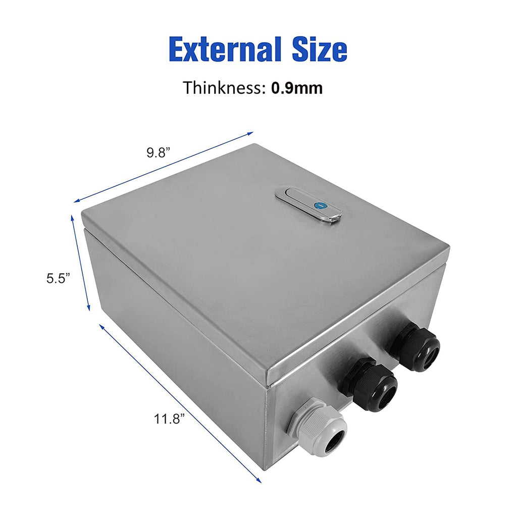 304 Stainless Steel IP65 Waterproof Junction Box with Lock K2367