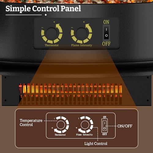 16 inch Electric Fireplace Heater Stove U850