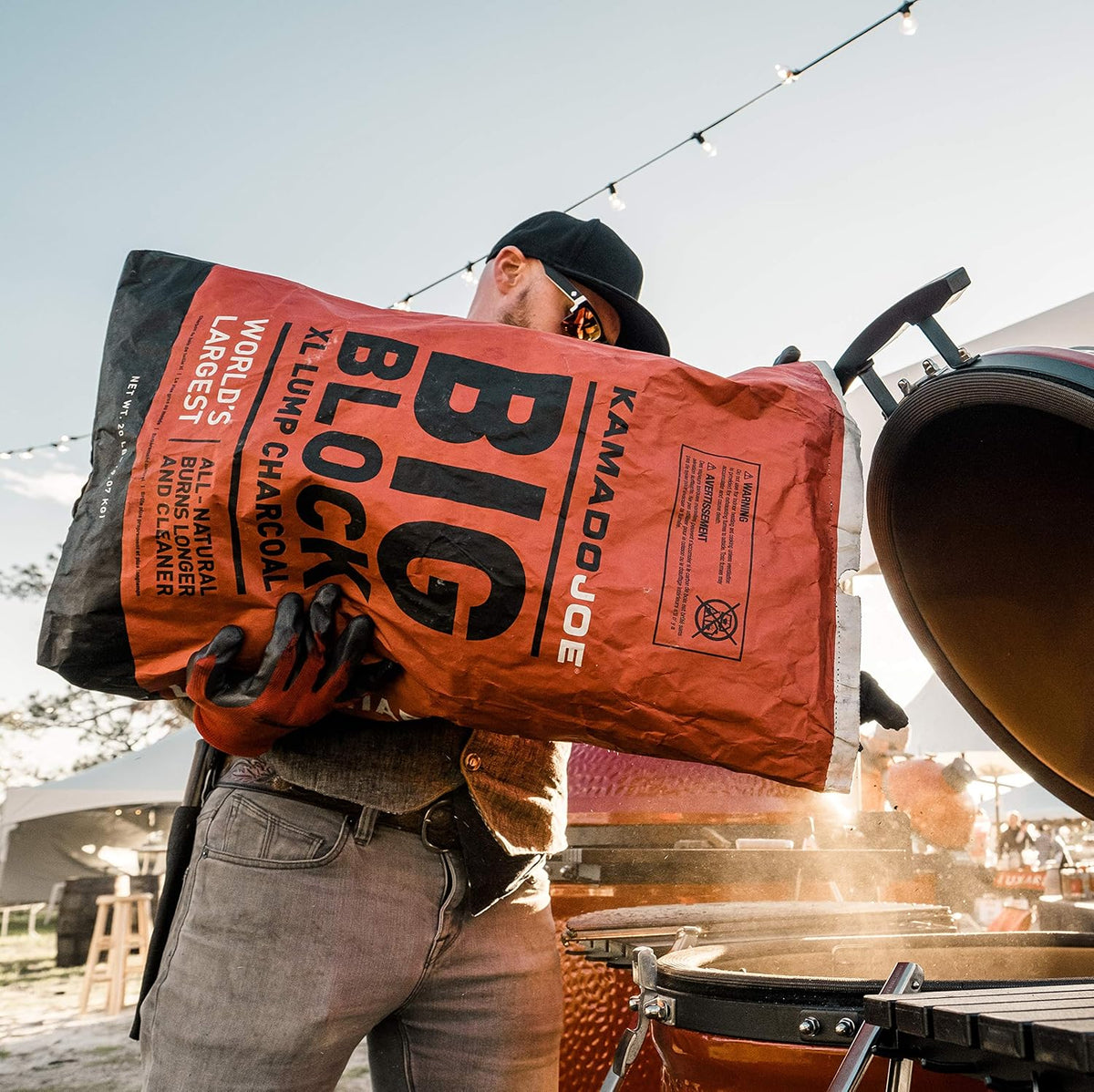 30-Pound Black Lump Charcoal C86175