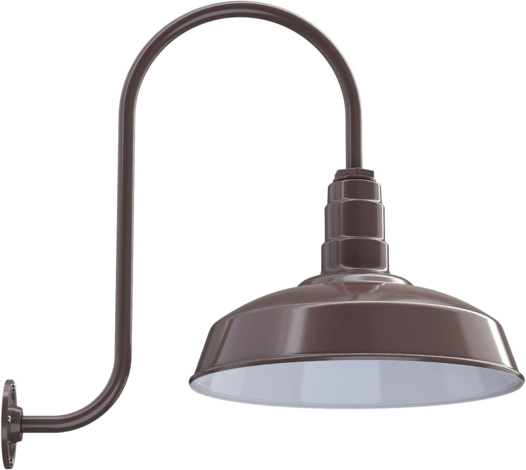 16 Dome Gooseneck Outdoor Wall Mounted Barn Light A457309