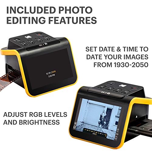 Film & Slide Scanner with 5" LCD Screen, 22MP JPEG Photos U318394