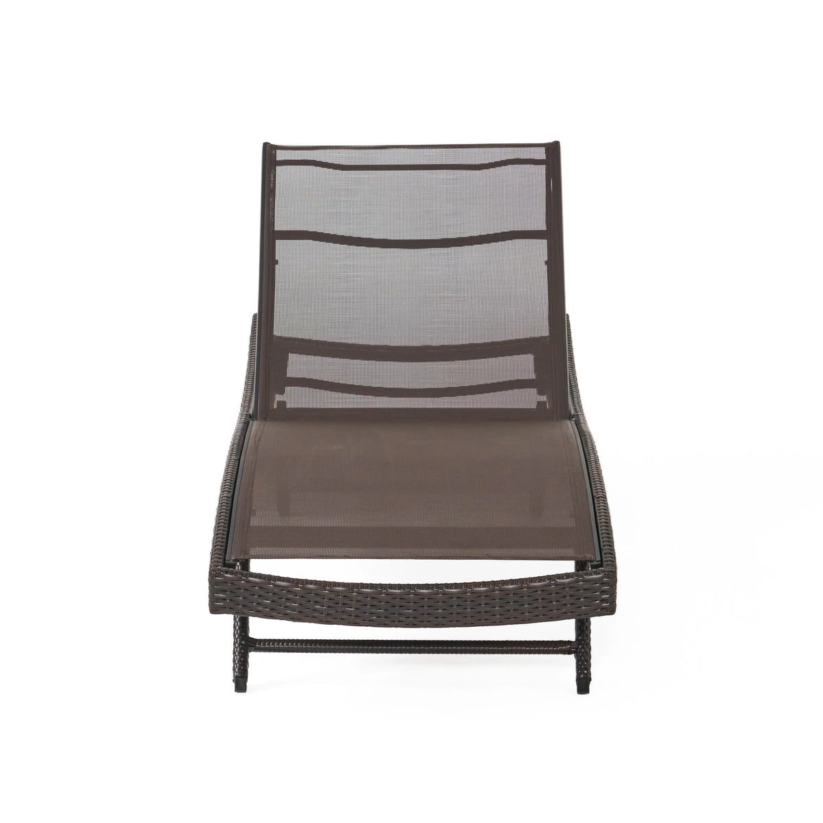 Brown Textilene Chaise Lounge set of 2 V766883